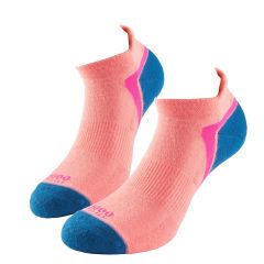 1466 - 1000 Mile Activ Socklet Sock - Womens - Peach/Teal