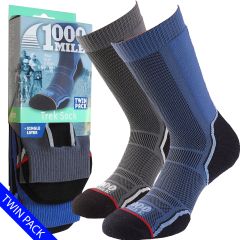 1000 Mile Trek Socks | Twin Pack | - Mens