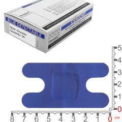 Sterochef Blue Catering Plasters | Knuckle 7.5cm x 4cm | 50 Pack