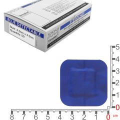 Sterochef Blue Catering Plasters | 4cm x 4cm | 50 Pack