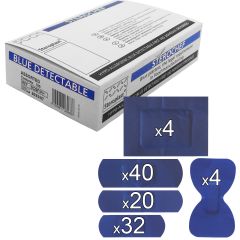 Sterochef Blue Catering Plasters | 100 Pack Assorted