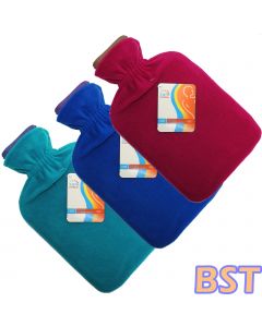 Sure Thermal Home Office Hot Water Bottle + Comfort Fleece Cover Various Colours
