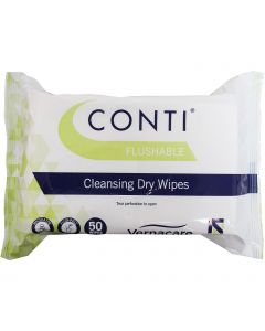 Conti Flushable Patient Dry Wipes