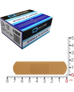 Qualicare - Fabric Plasters - Small (7.2cm x 1.9cm) - 100 Pack